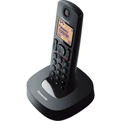 Panasonic Kx-Tgc312 Cordless Dect Phone System – Dual Handset Digital Landline In Black 1