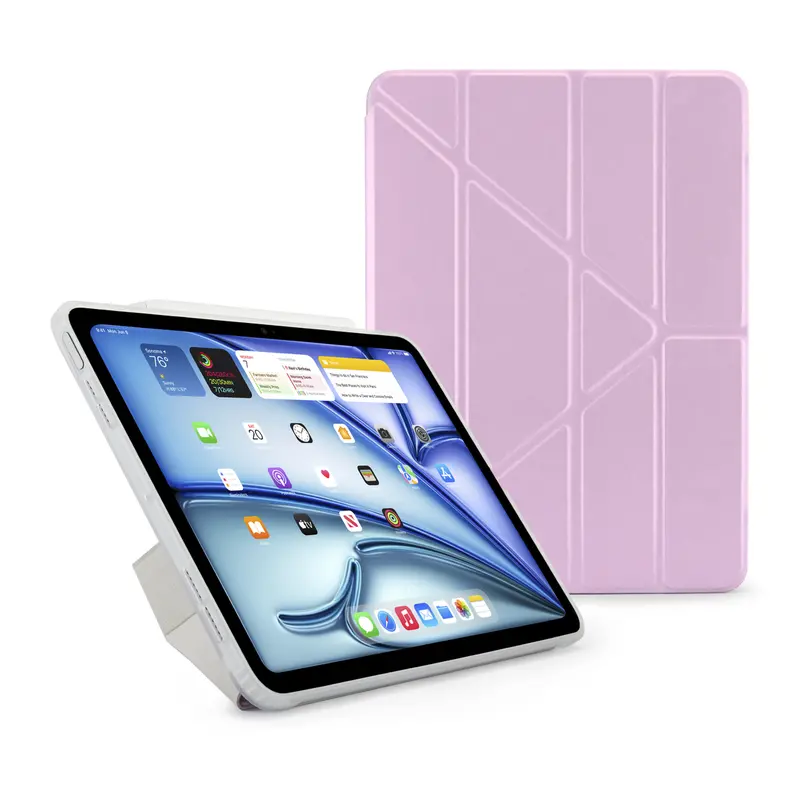 Pipetto Origami No1 Ipad Air Case – Metallic Purple Foldable Design 1
