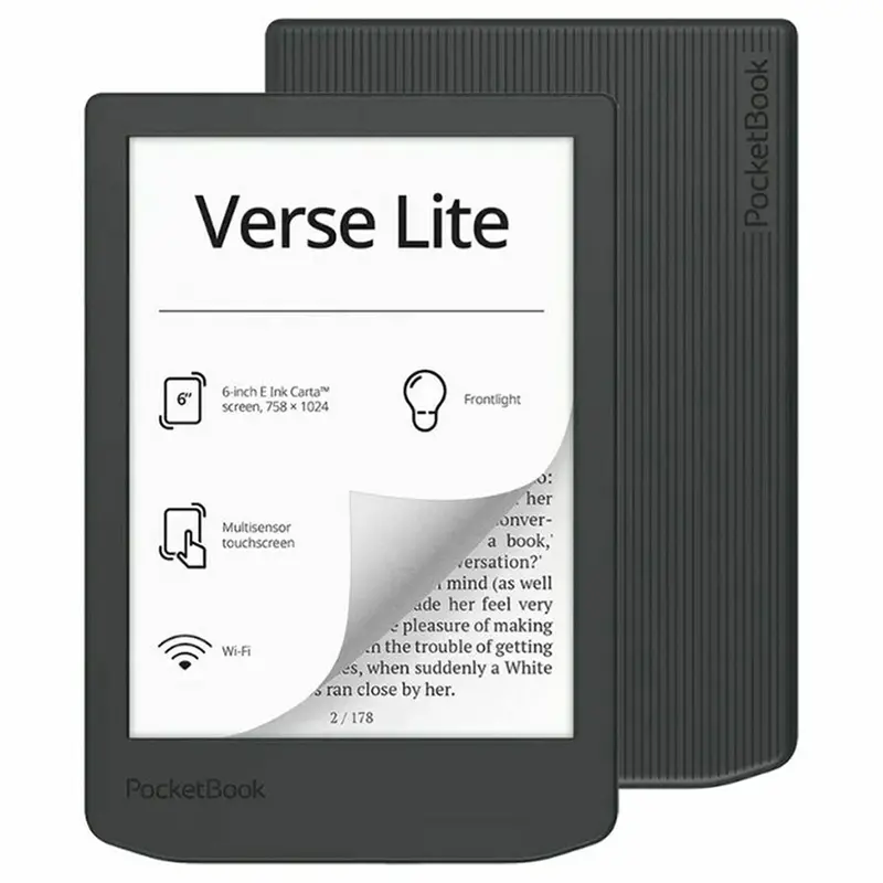 Pocketbook Verse Lite E-Reader – Compact 6" Grey Tablet For Comfortable Reading 1
