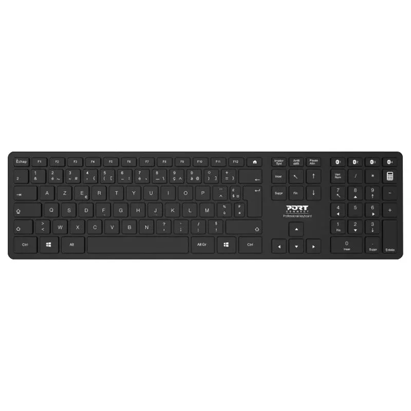 Port Connect Executive Qwerty Wireless Keyboard – Black 1
