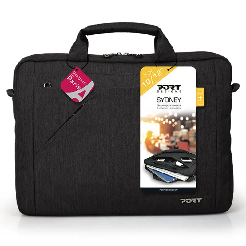 Port Designs Slim Top-Loading Laptop Sleeve – Fits 13–14 Inch Devices, Matte Black | 135071 1