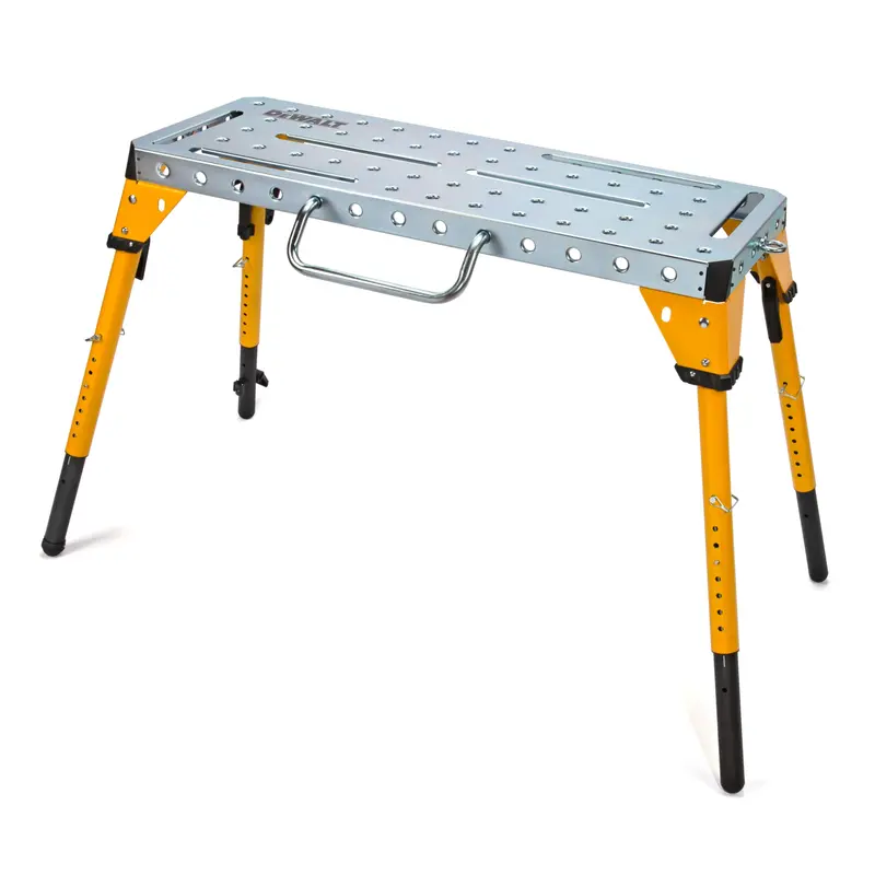 Portable Steel Welding Table With Adjustable Height & Clamp System 1