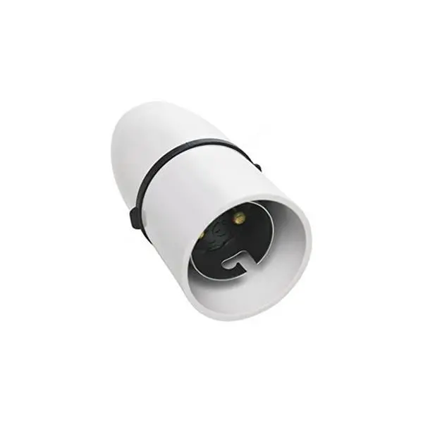 Powermaster 100W T2 Lamp Holder With Cord Grip – White Ceramic Base (1435-18) 1