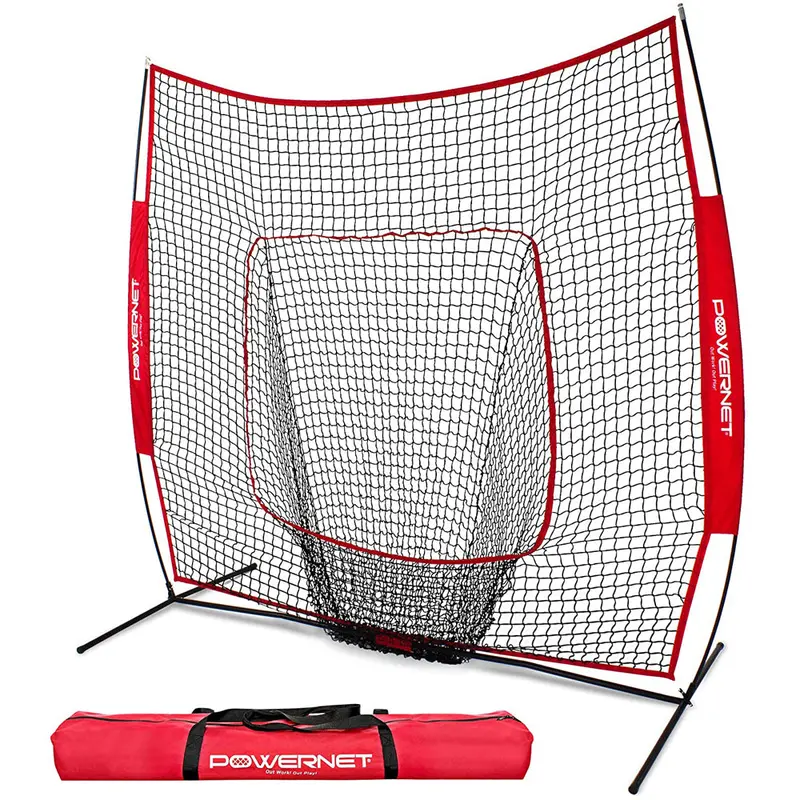 Powernet 7' X 7' Portable Baseball Hitting Practice Net 1