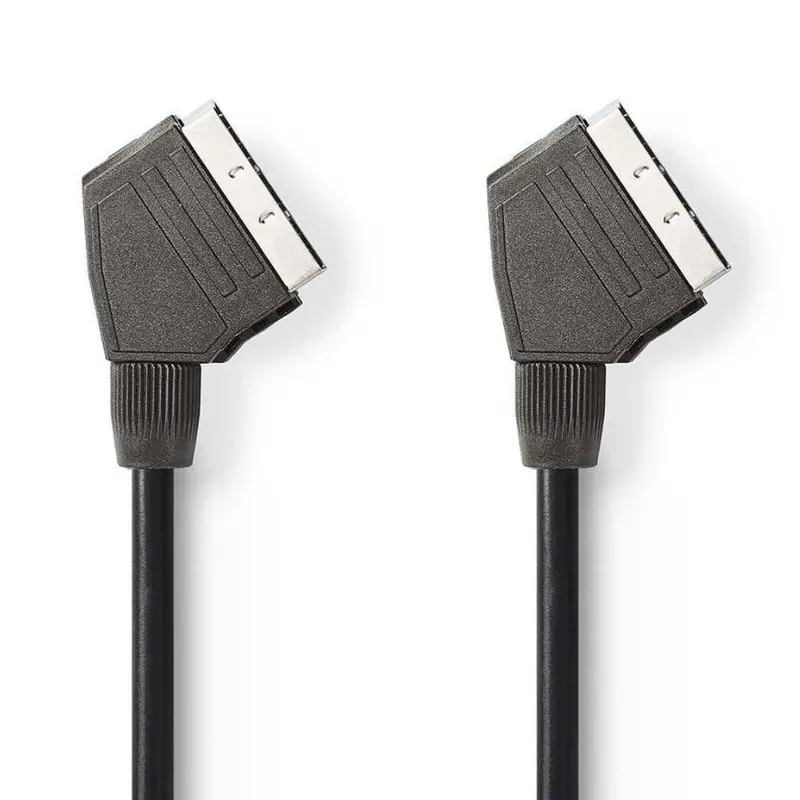 Premium 1.5M 21-Pin Scart Av Cable – Durable Black Construction | 295166 1