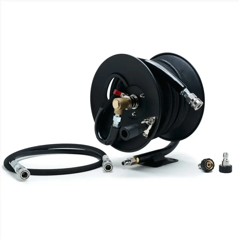 Premium Black Hose Reel Kit – Complete Setup 1
