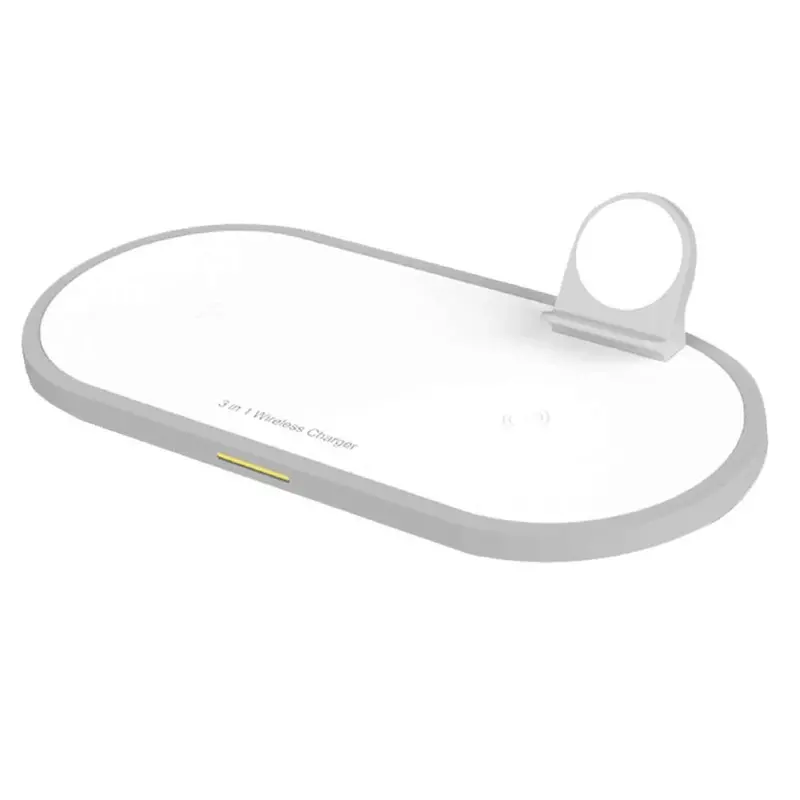 Prevo C6-W Wireless Charging Station – 3-In-1 Indoor Charging Hub, White 1