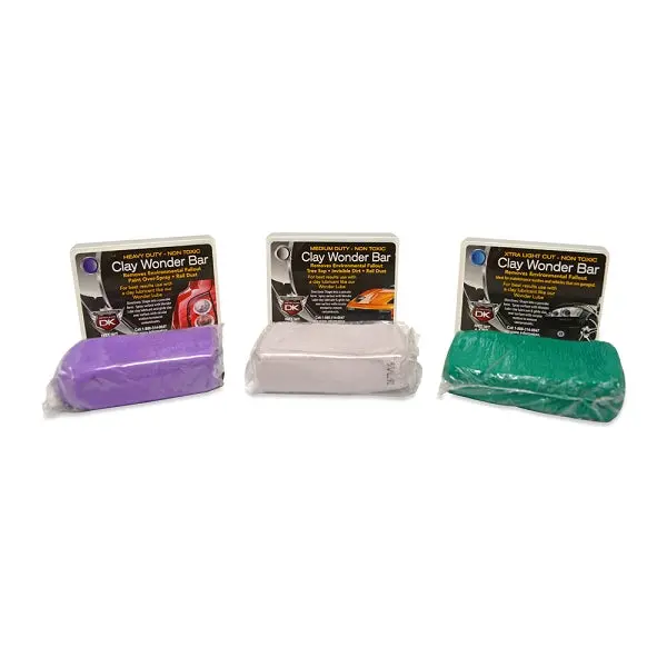 Professional Detailing Clay Bar Kit – 3 Assorted Grades (Fine, Medium, Aggressive) 1