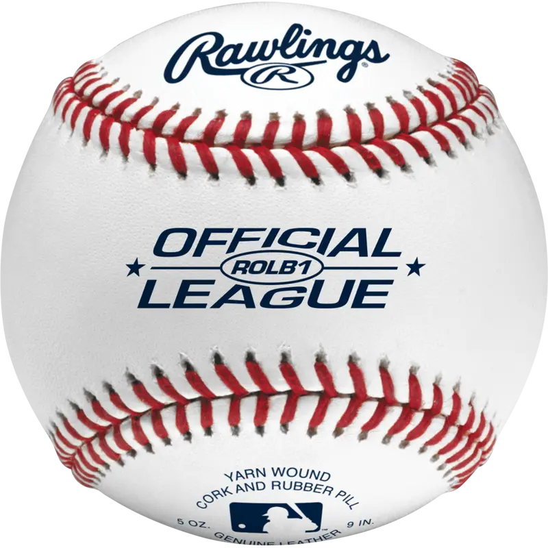Rawlings Rolb1 Official League Baseballs — Regulation-Grade Leather Game Balls (Rolb1) 1