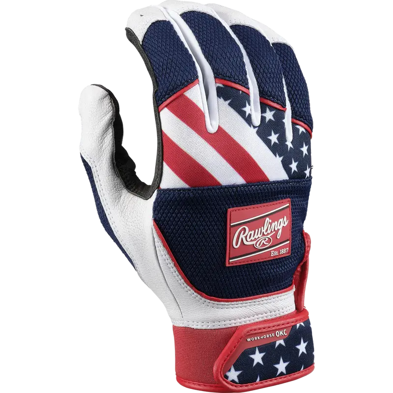 Rawlings Workhorse Okc Women’S Batting Gloves – Full-Palm Flex Fit (Whokcfpbg) 1
