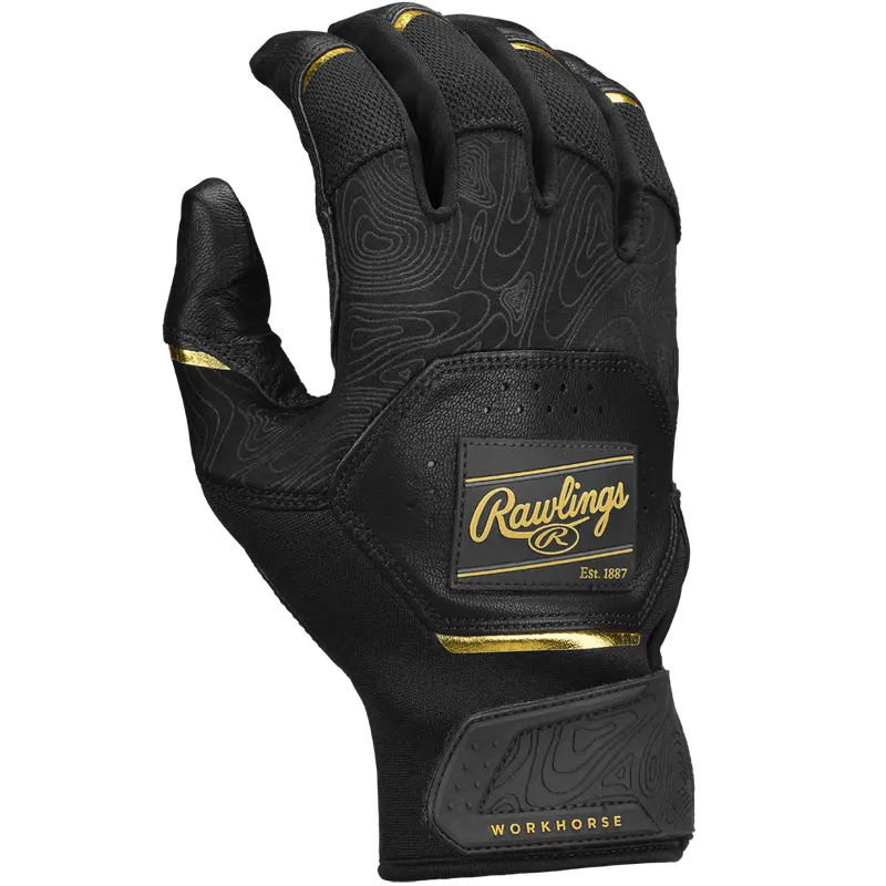 Rawlings Workhorse Youth Batting Gloves — Breathable, Reinforced Palm Grip 1