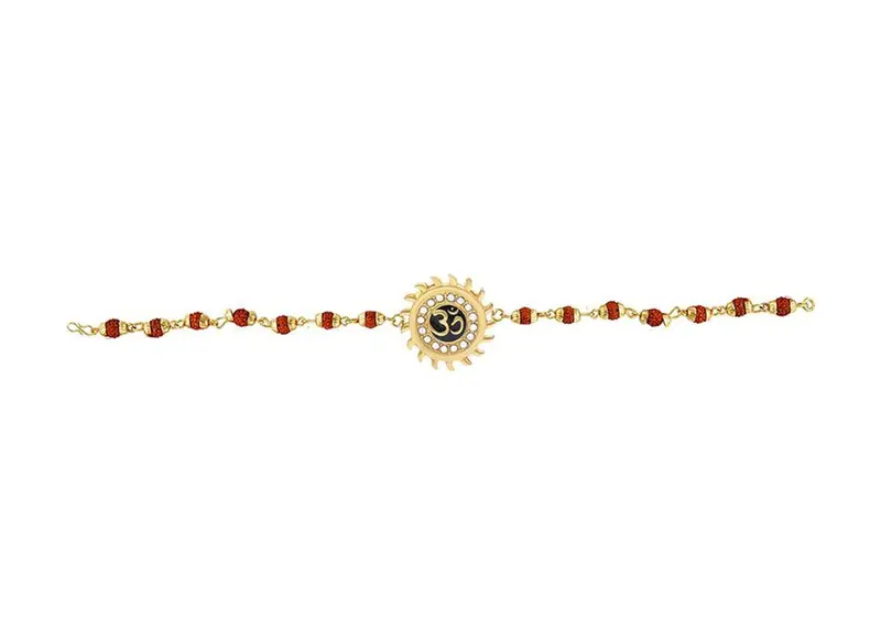 Rk07 Gold-Plated Brass Bracelet – Versatile Unisex Designer Band 1