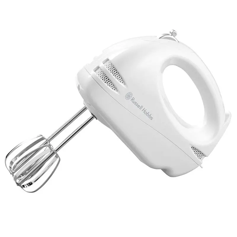 Russell Hobbs 125W 6-Speed Hand Mixer With Classic White Design 1