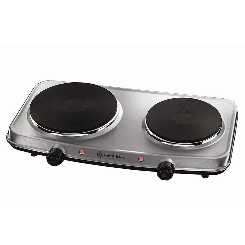 Russell Hobbs 25Cm Dual-Zone Stainless Steel Electric Mini Hob – Model 15199 1