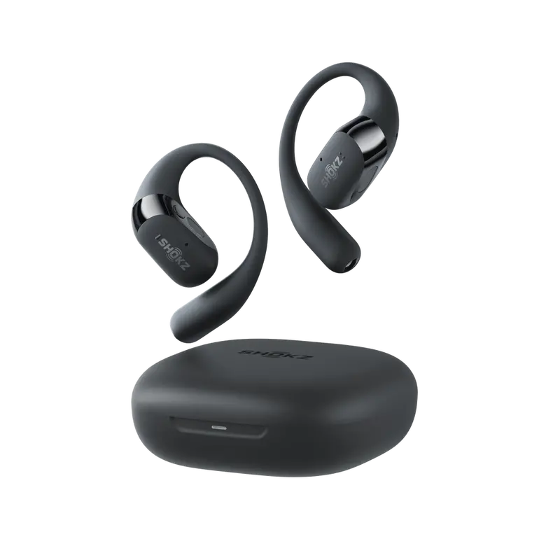 Shokz Openfit 2 Open-Ear Wireless Earbuds – Matte Black, Bluetooth 5.3 1