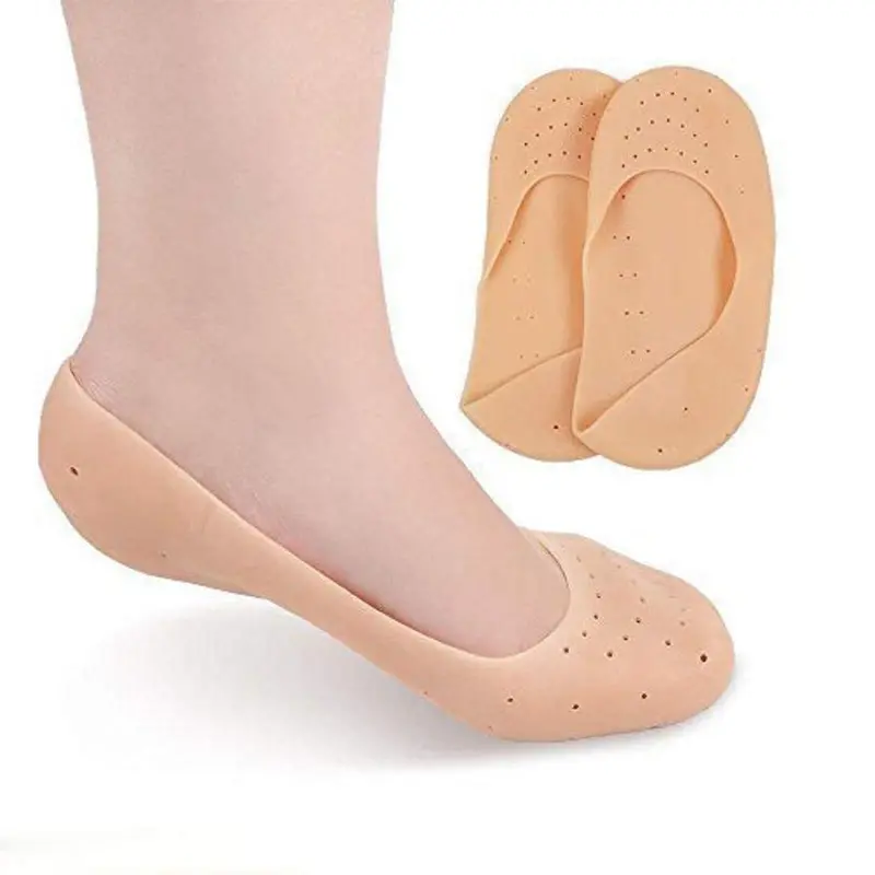 Silicone Heel Protector Socks – Anti-Crack Foot Care Pads 1
