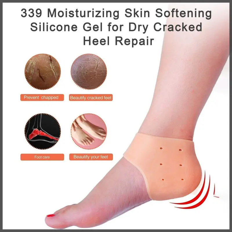 Silicone Heel Repair Gel – Moisturizing Cracked Heel Treatment With Soothing Texture (Multi-Color Assortment) 1