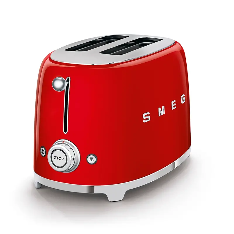 Smeg Tsf01Rduk 950W 2-Slice Toaster In Vibrant Red 1