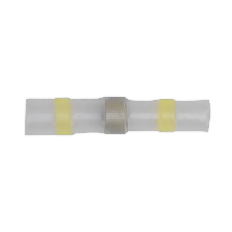 Solder-Seal Heat Shrink Butt Connector – 12–10 Awg, Yellow, 25-Pack 1