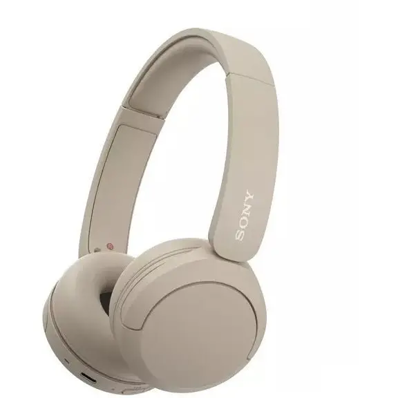 Sony Wh-Ch520Cce7 Wireless Headphones – Over-Ear Bluetooth, Beige & Cream Colorway 1
