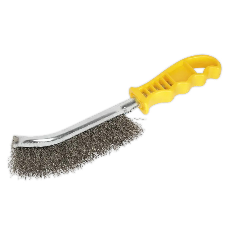 Stainless Steel Wire Brush – Ergonomic Plastic Handle 1