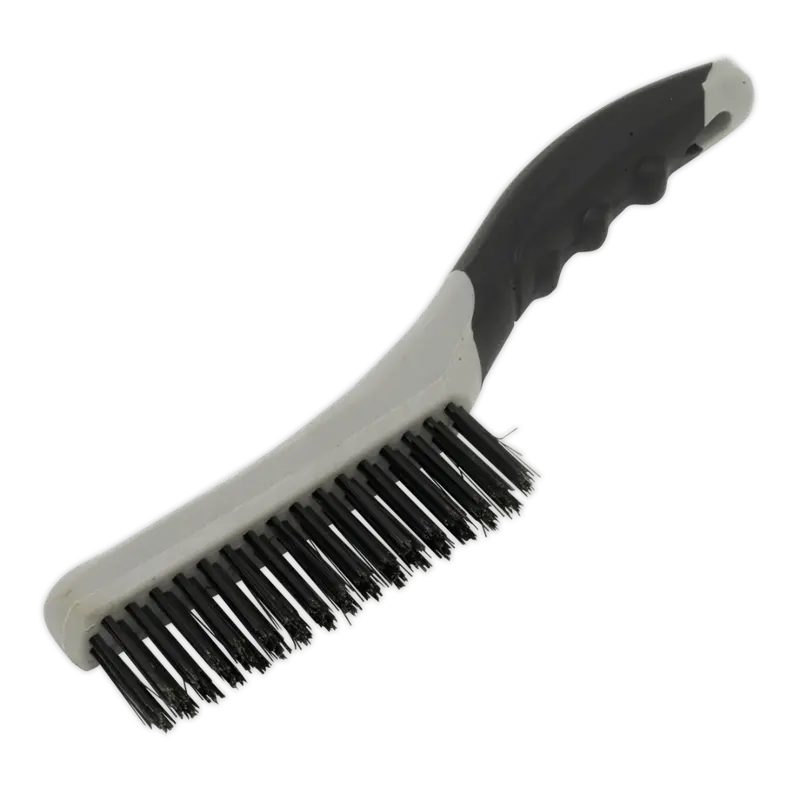 Steel-Filled Wire Brush – Sturdy Handle Design 1