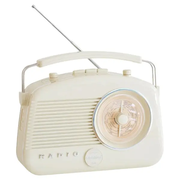 Steepletone Brighton Retro Portable Radio – Fm/Mw/Lw, Cream Finish | Brightonbge 1