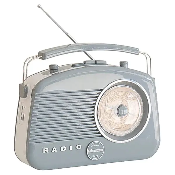 Steepletone Brighton Retro Portable Radio – Fm/Mw/Lw, Grey Finish | Brightongrey 1