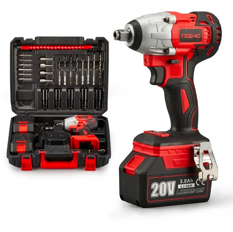 Teeno 20V Cordless Impact Wrench – 3.0Ah Pro Model With High-Torque Output & Fast Charging 1