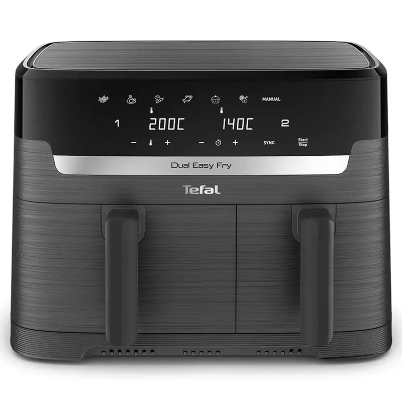 Tefal Easy Fry Dual Air Fryer – 8.3L Coal-Colored Smart Cooking Appliance 1