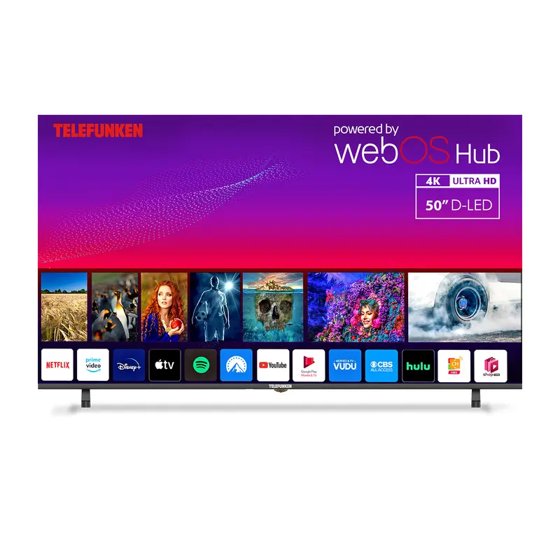 Telefunken N21 50-Inch 4K Uhd Smart Led Tv – Compact 4K Entertainment, Black | N21-Uhd-W50 1