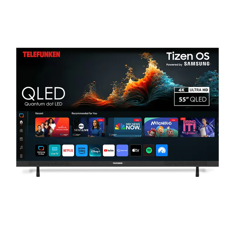 Telefunken N27 55-Inch Qled 4K Smart Tv – Premium Black Finish, Model N27-Qled-T55 1