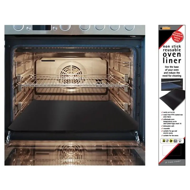Toastabags 674299 Reusable Oven Liner – Non-Stick Black Baking Mat 1