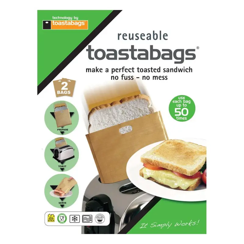Toastabags Reusable Toaster Bags – 2-Pack For Healthier Toasting | 672172 1
