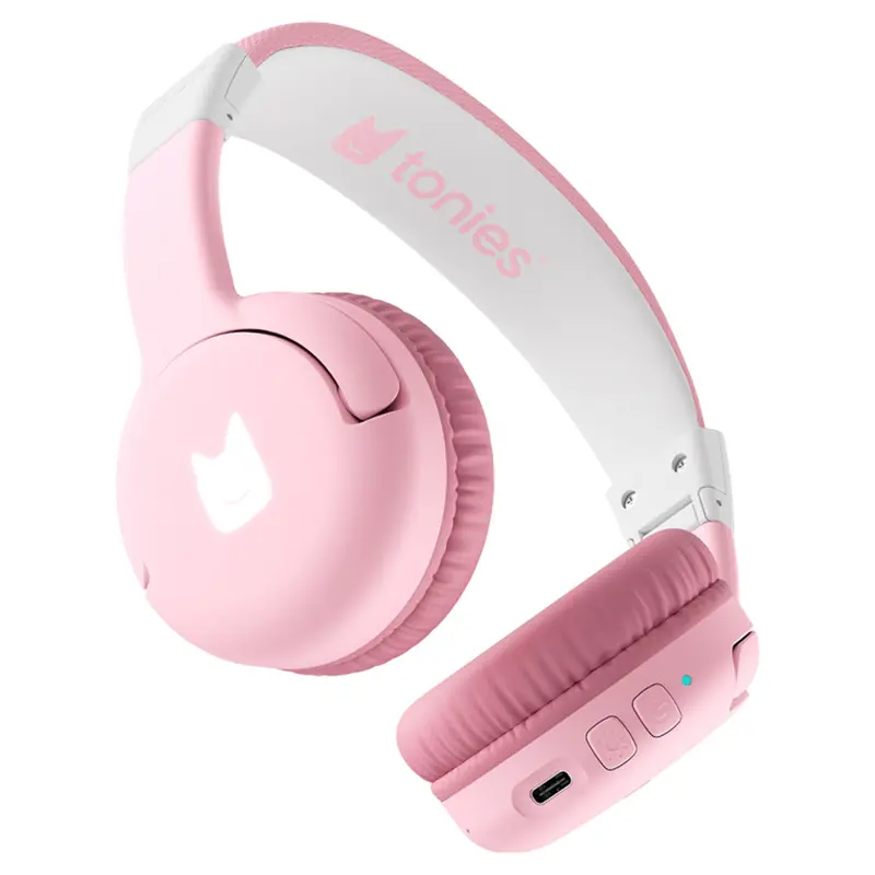 Tonies 10003282 Kids’ On-Ear Bluetooth Headphones – Cloud Pink, Child-Friendly Design 1