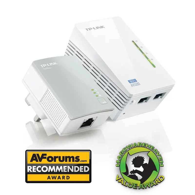 Tp-Link Av600 Powerline Wi-Fi Extender Kit With Two Adapters | Tl-Wpa4220 1