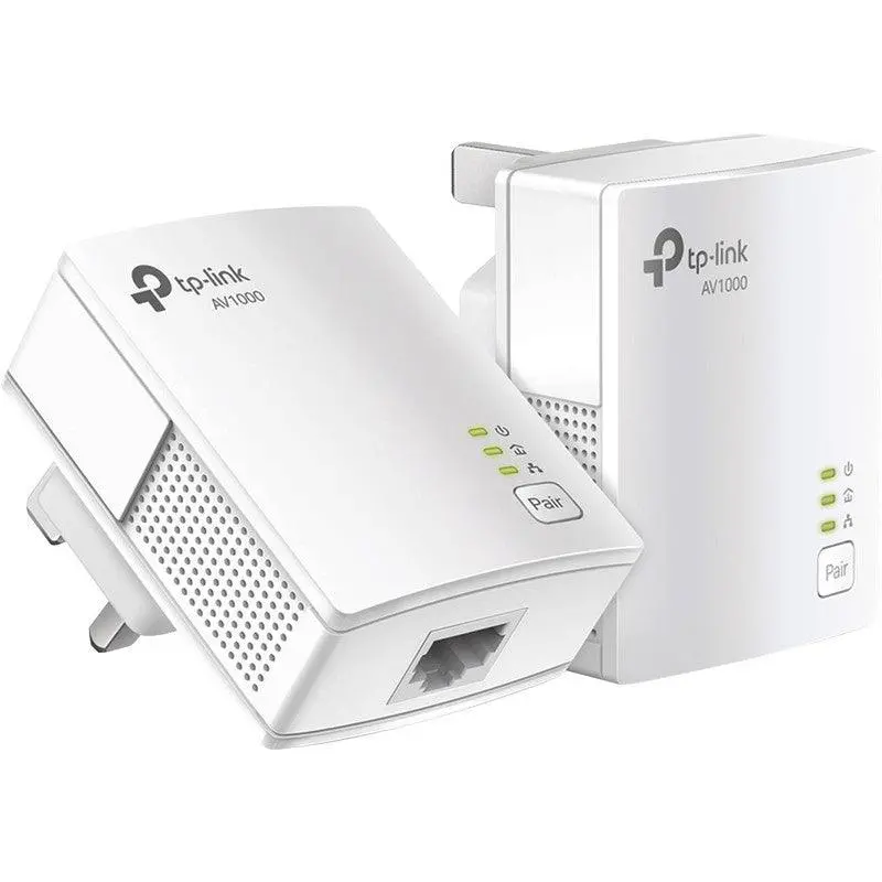 Tp-Link Tl-Pa7017Kit Av1000 Gigabit Powerline Adapter Starter Kit – White 1