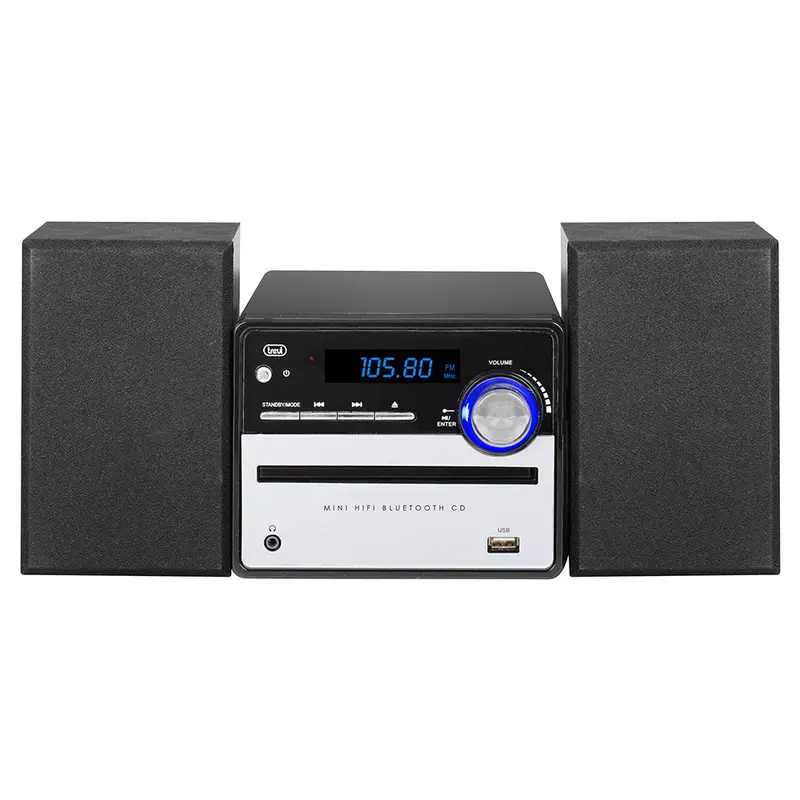 Trevi Hcx 10F6 Bluetooth Hi-Fi Stereo Radio – 20W Output, Fm & Digital Tuning, Black, Model 40158 1