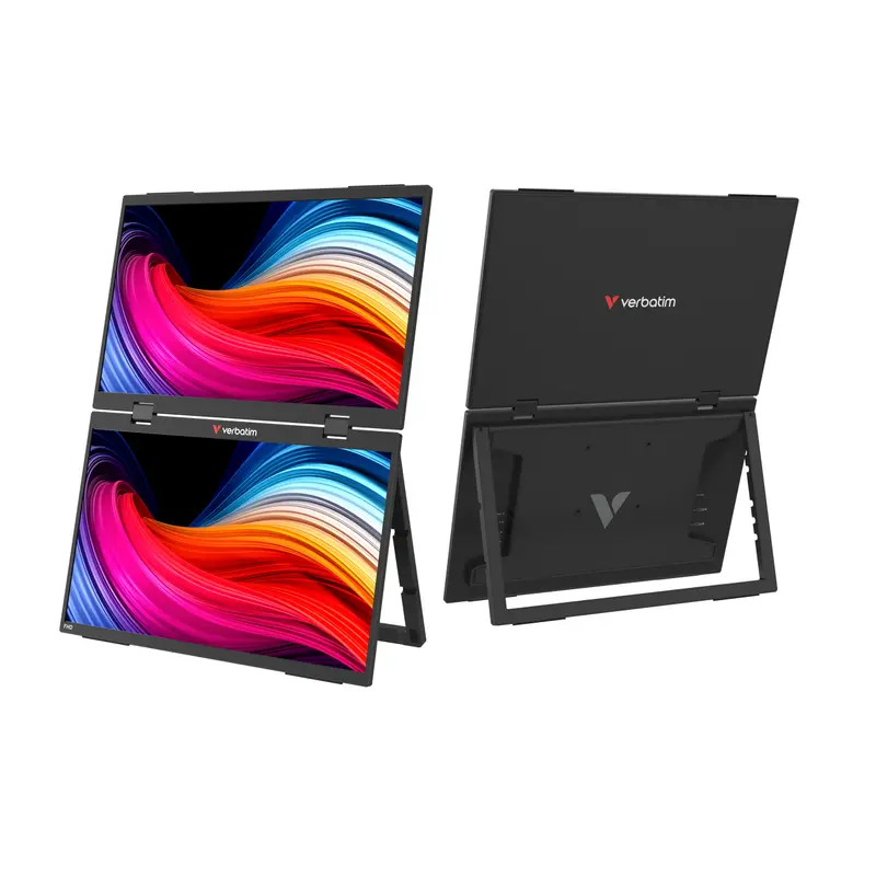 Verbatim 15.6-Inch Full Hd Dual Portable Monitor – Slim Black Design, Model 32403 1