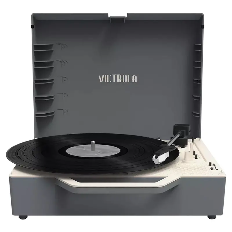 Victrola Vsc-725Sb-Gra-Int Bluetooth Record Player – Portable Suitcase Turntable In Graphite Grey 1
