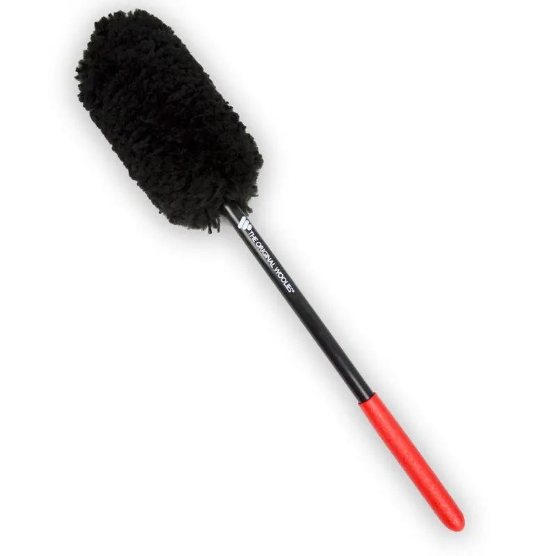Wheel Woolie 18" Heavy-Duty Wheel Brush With Ergonomic Red Handle 1