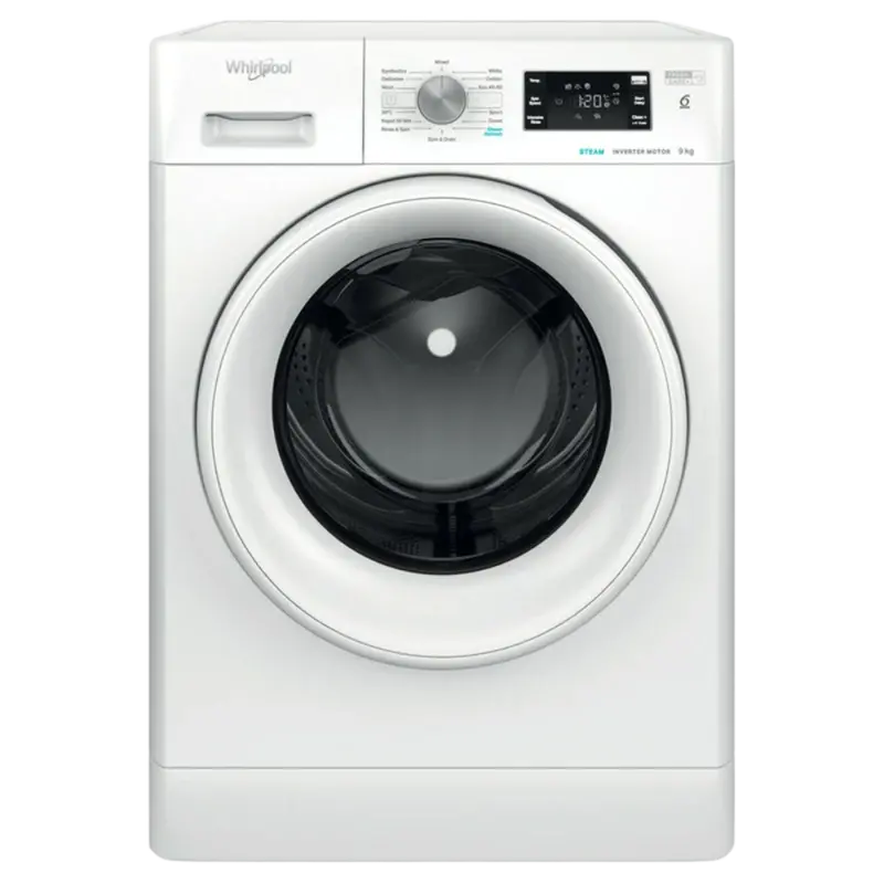 Whirlpool 6Th Sense Washing Machine – 8Kg Load, 1400 Rpm – Minimalist White Finish 1