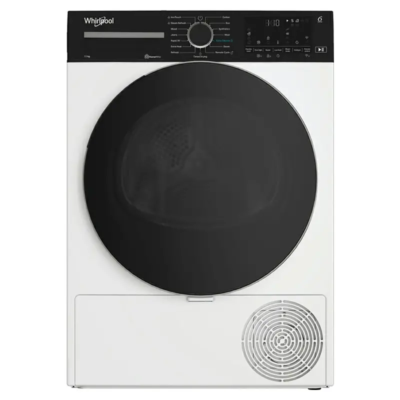 Whirlpool Wdh11W7Wire Heat Pump Dryer – 11Kg Freestanding Condenser Dryer With Smart Controls And White Exterior 1