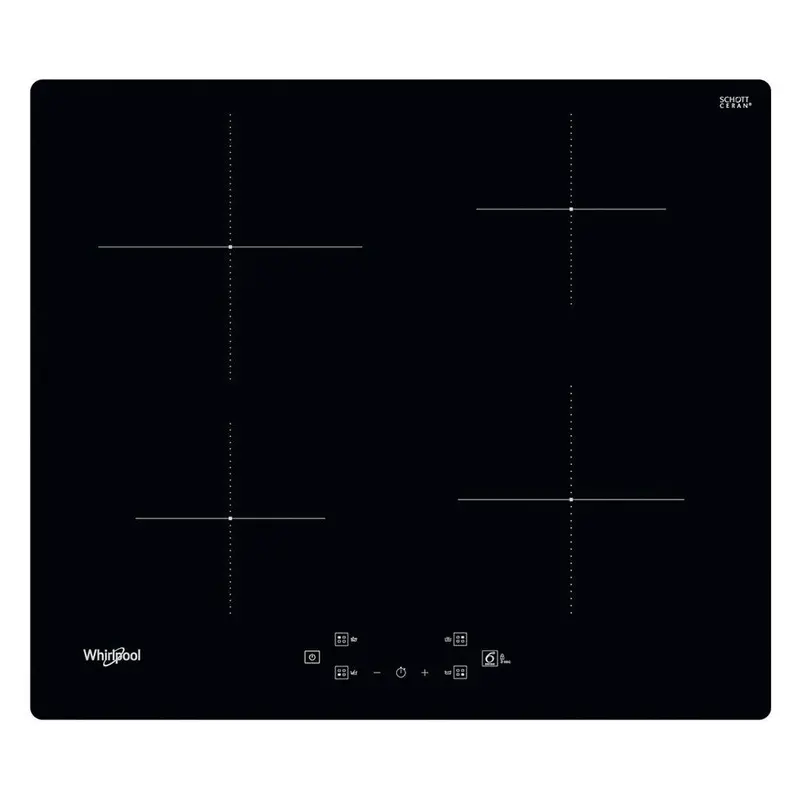 Whirlpool Wsq2160Ne 60Cm 4-Zone Black Induction Hob 1