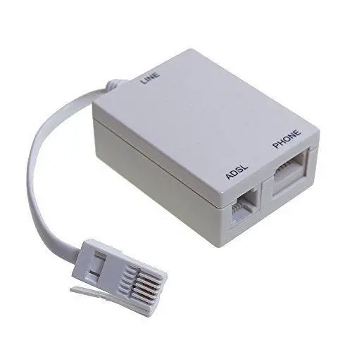 White Adsl Broadband Splitter For Telephone Line Filtering – Model 343043 1