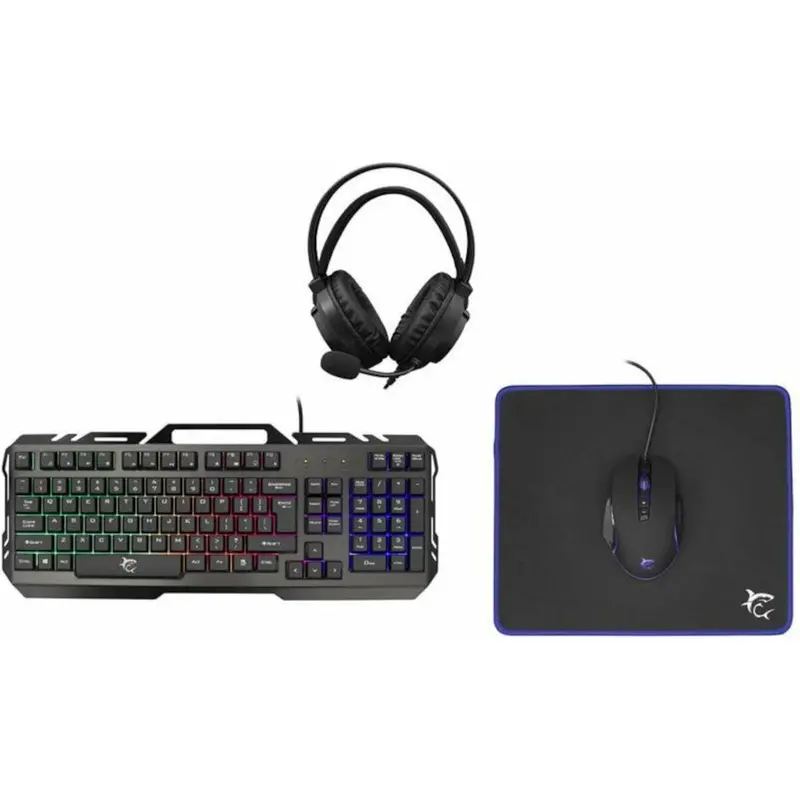 White Shark Cheyenne Gaming Combo – 4-In-1 Wired Set (Keyboard, Mouse, Headset, Mousepad), Black 1