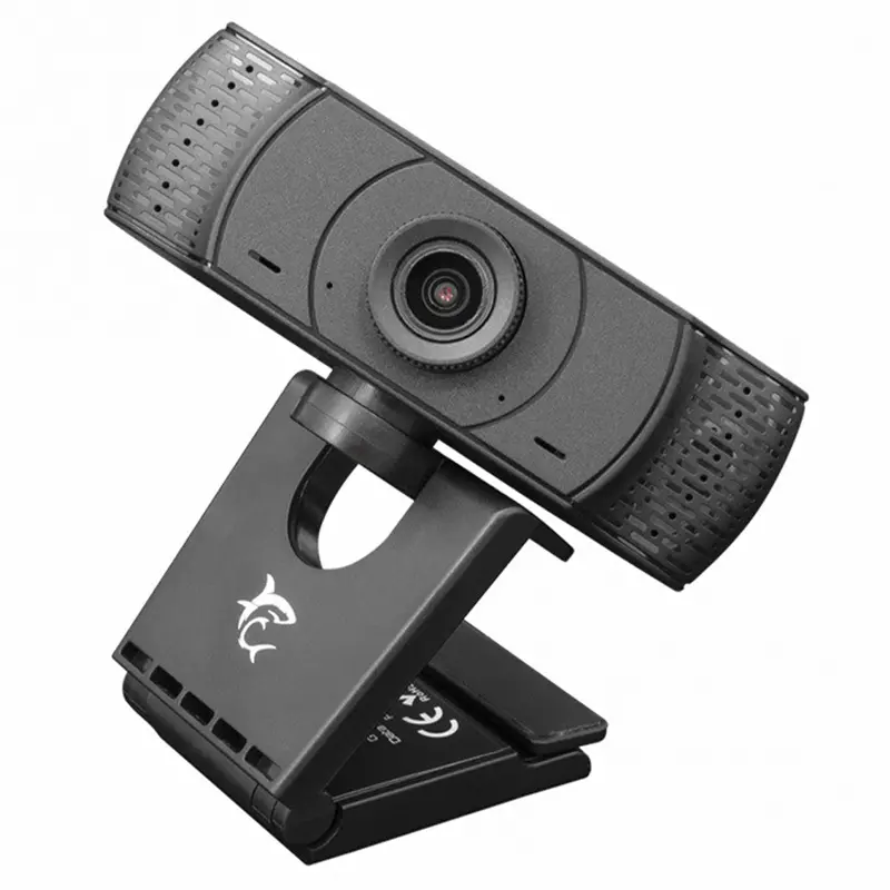 White Shark Owlcam Full Hd 1080P Pc Webcam – Compact Black Desktop Camera 1