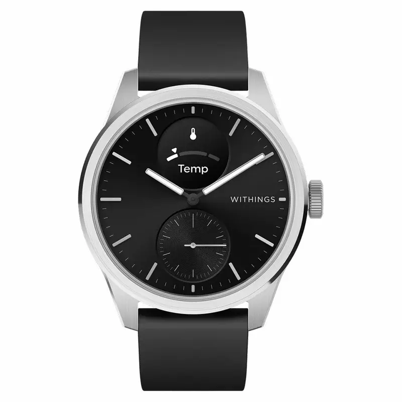 Withings Scanwatch 2 Smartwatch – 42 Mm Black Stainless Steel Case With Health Sensors 1
