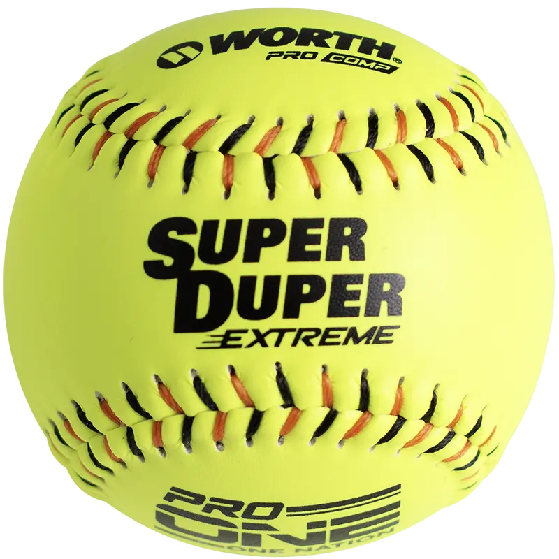 Worth One Nation Super Duper Extreme 12-Inch 44/375 Composite Slowpitch Softballs (Mlsdob12C) 1