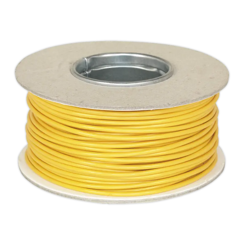 Yellow 2Mm² Thin-Wall Automotive Cable – 50M Roll, 28-Strand 0.30Mm Conductor 1